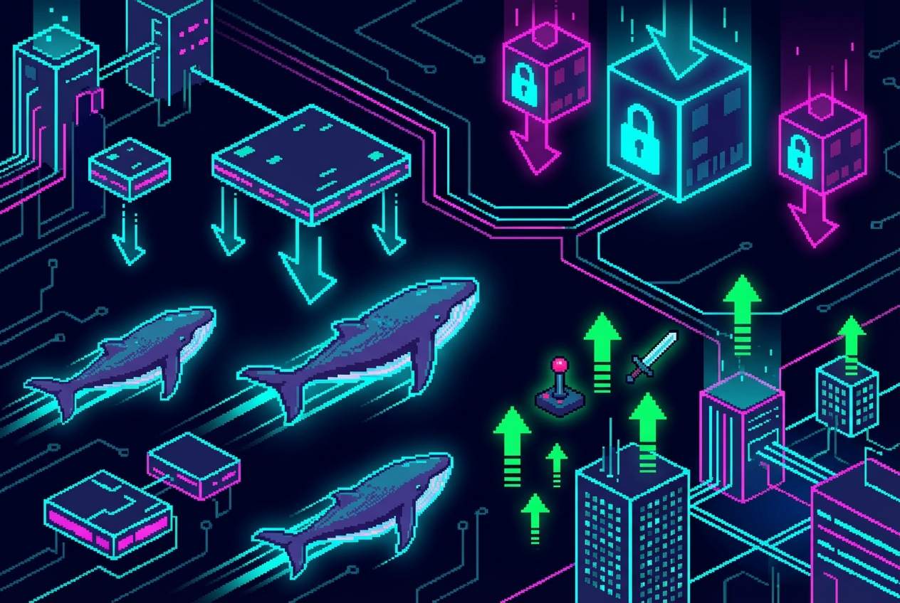 Crypto whale movements and token unlock events